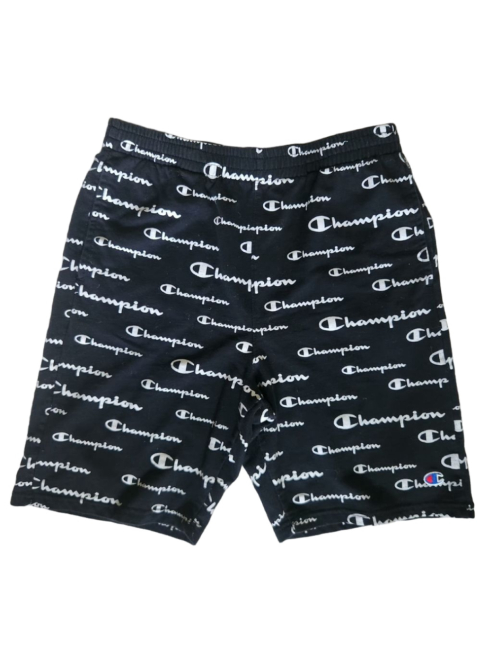 Boys Champion Black & White Logo Like New Athletic Shorts XL, Athleisure